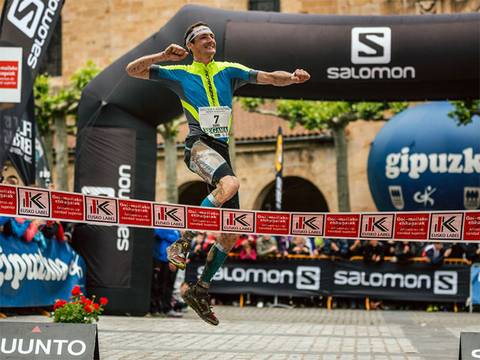 Tadei Pivk vince a Zegama il Campionato Europeo di Skyrunning (foto Saragossa)