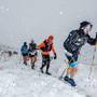 Tor des Geants neve al passaggio del colle Arp (foto Giacomo Buzio)