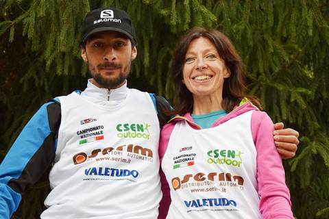 Trail Monte Casto campioni nazionale CSEN outdoor di ultra trail 2017 Sonia Glarey e Minoggio Cristian (foto Valetudo)