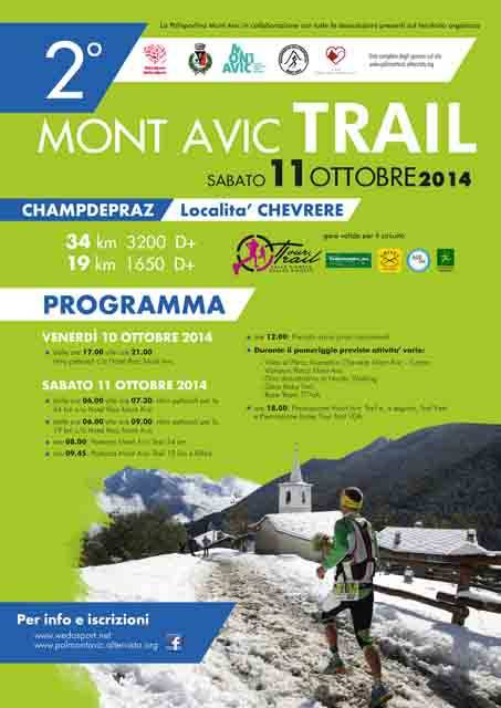 Volantino Trail Mont Avic 2014