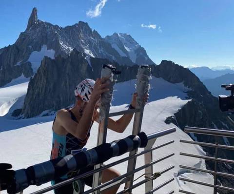 William Boffelli vincitore VK2 (foto Vertic Trail Courmayeur Mont Blanc)