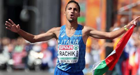 Yassine Rachik bronzo nei Campionati Europei di maratona (foto fidal)