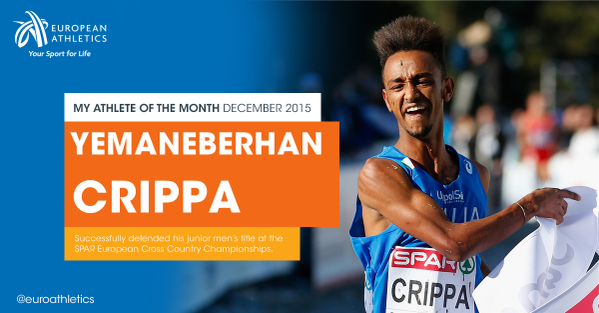 Yeman Crippa nomination per l'atleta europeo di dicembre 2015