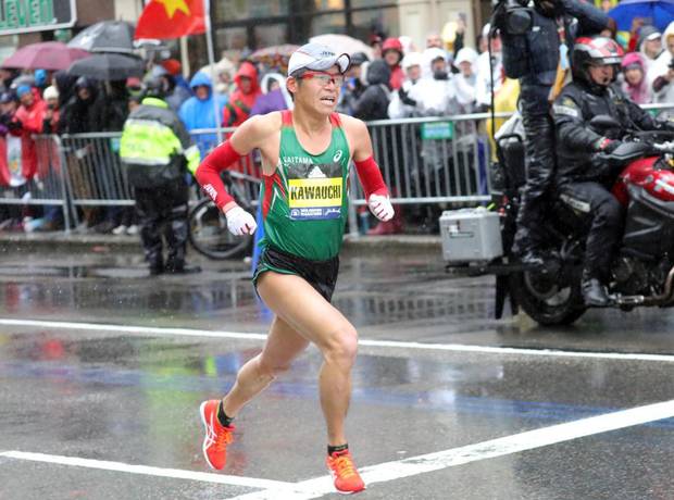 Yuki Kawauchi vincitore della Maratona di Boston (foto organizzazione)
