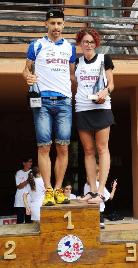 I campioni nazionali CSEN outdoor Guerini e Pelamatti (foto Valetudo Serim)