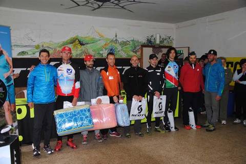Podio maschile Formico Trail 2014 (foto Valetudo skyrunning Italia)