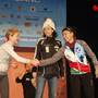 Il podio femminile del Trail Blanc di Serre Chevalier
