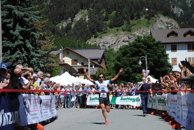 Trofeo monte Chaberton 2016 il vincitore Minoggio Cristian (foto Valetudo)