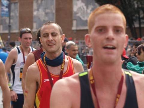 Maratona di Roma 2011, gli atleti dopo l'arrivo